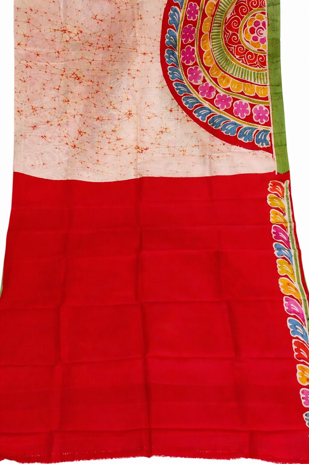 Matching blouse piece of Murshidabad handloom pure silk saree