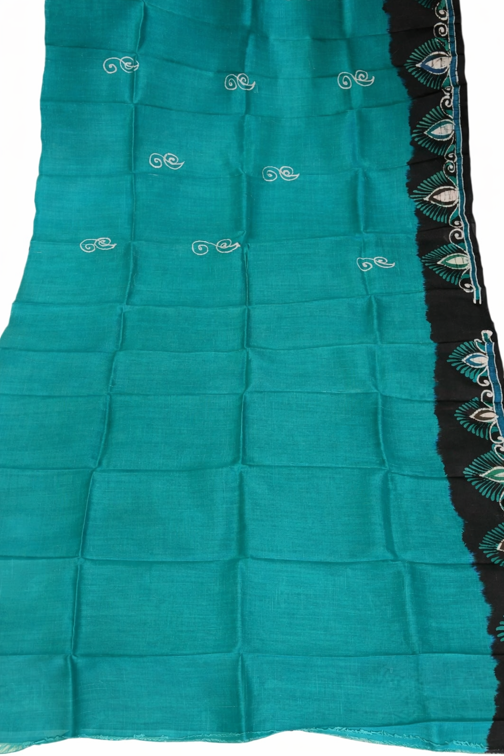 Matching blouse piece of Murshidabad handloom pure silk saree